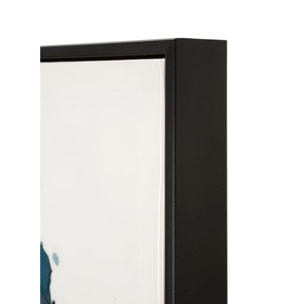 DIPINTO SU TELA LACCATO ALTEA -A- C/CORNICE CM 82X4X82