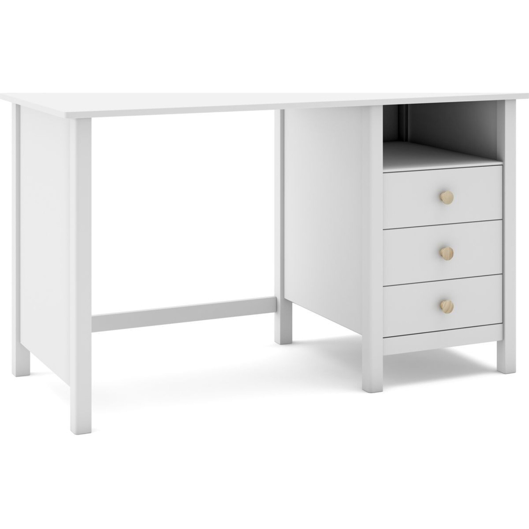 Bureau enfant 3 tiroirs en bois massif - MELVIN