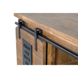 Mueble tv / consola - madera de mango y metal - 50x90x40cm