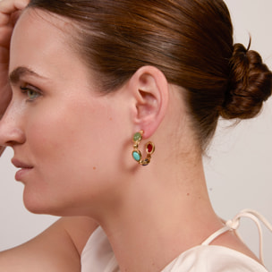 Pendientes Baelbo acabado oro amarillo 18k