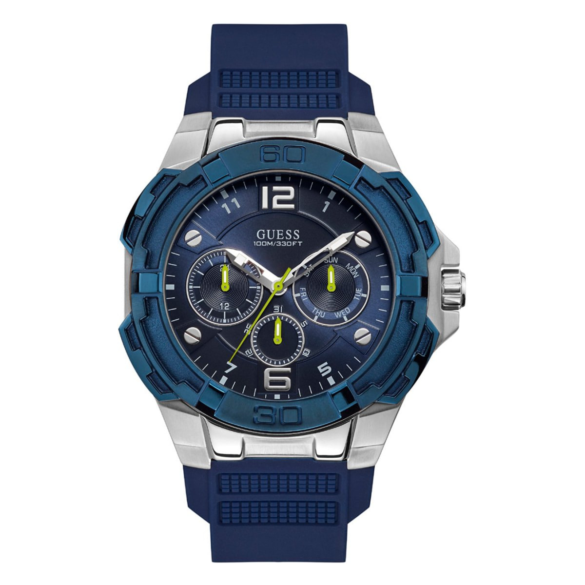 Reloj Guess W1254G1 Hombre Analogico Cuarzo con Correa de Caucho