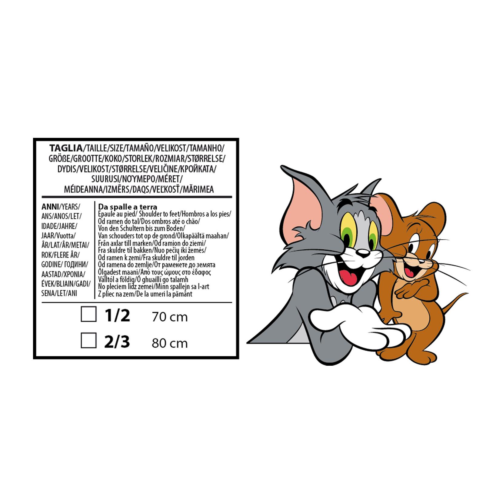 Costume Gatto Tom Tuta Completa Originale Cartoni Tom & Jerry Bambino