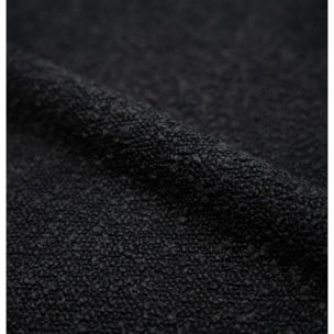 Lot de 2 chaises pour îlot central 65.5 cm en tissu bouclette noir - Henrik