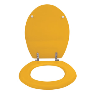 Abattant wc MDF CLEO Safran mat - Charnières en Inox MSV