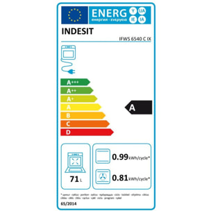 Four encastrable fonction vapeur INDESIT IFWS6540CIX