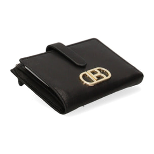 Portafoglio donna in vera pelle - Modello False - Casual - 12.5 x 10.0 x 1.5 cm