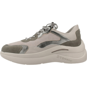 Sneakers de  Mujer de la marca STONEFLY  modelo ROCHA 5 VELOUR/EMBOSSED LAMINATED LTH Gray