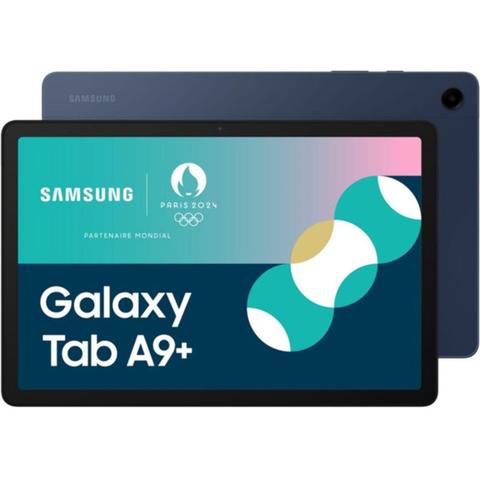 Tablette Android SAMSUNG Pack A9+ 128Go Bleu + Coque Transparente