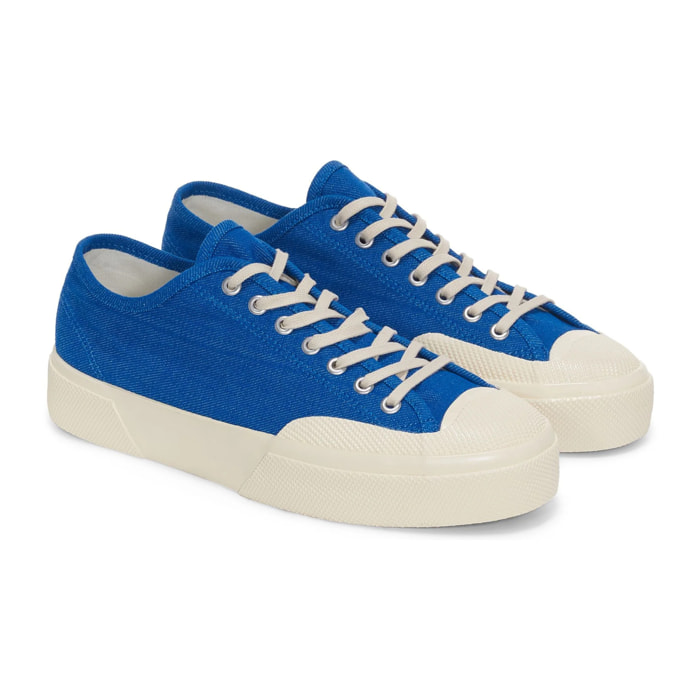 Superga - Uomo Donna Blu - 2432 Works Low Cut Denim Yarn Dyed