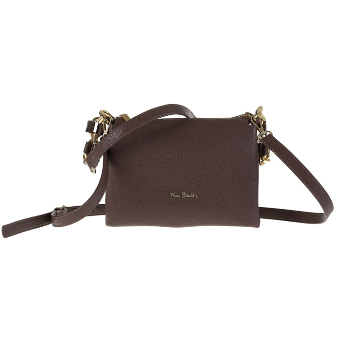 Borsa a spalla da donna Made in Italy - Modello Brunilde Lux - 100% pelle - 24.0 x 18.5 x 12.0 cm