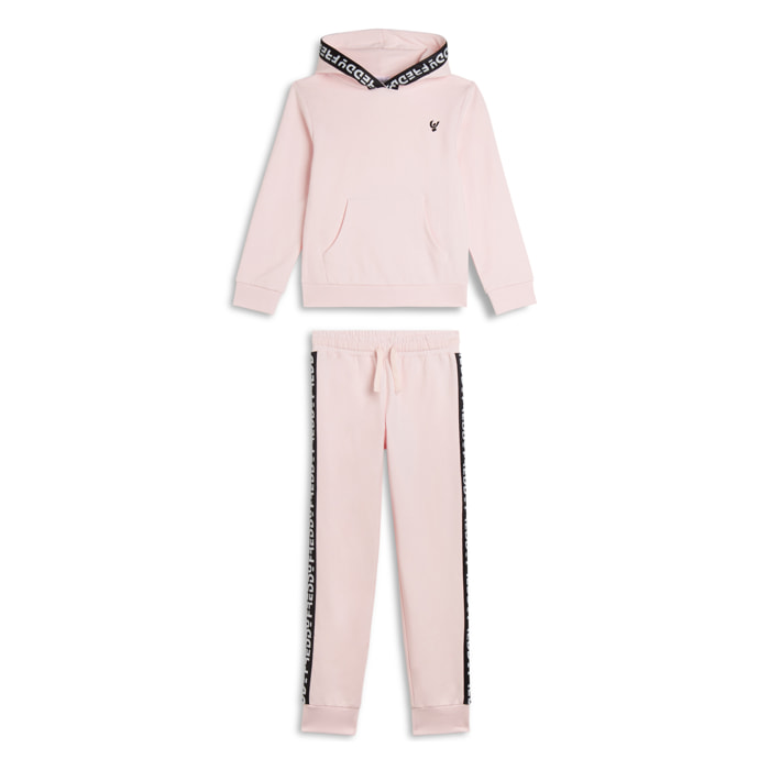 Tuta Bambina con Cappuccio e bande jacquard FREDDY