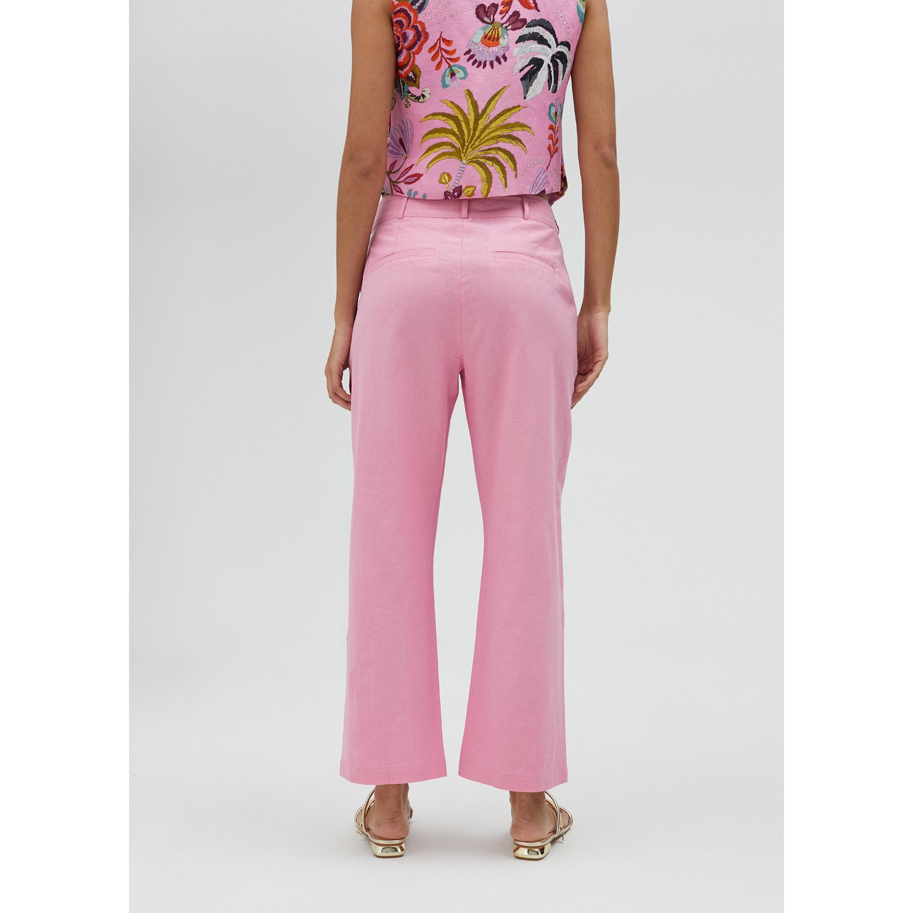 Pantaloni culotte rosa
