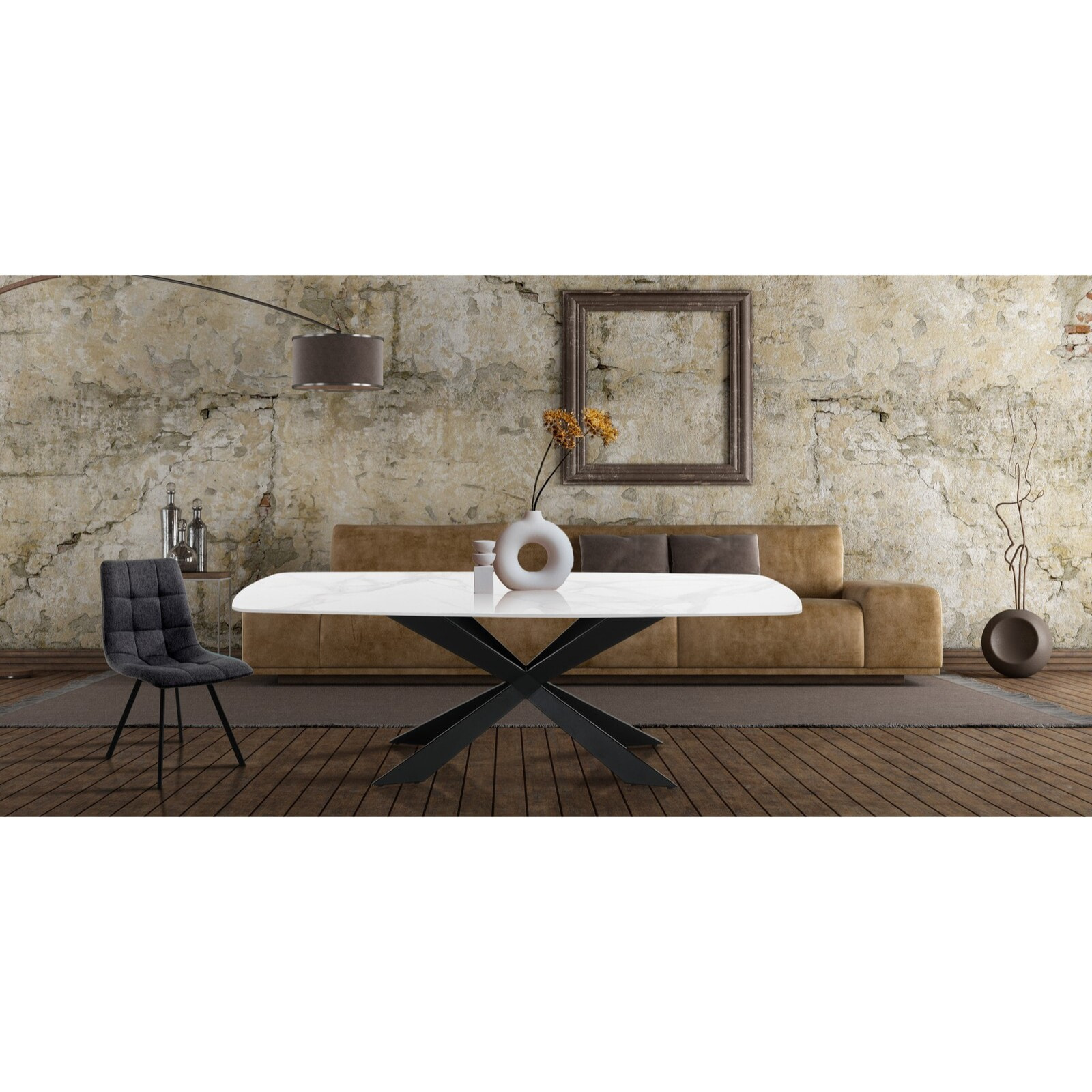 Oresteluchetta tavolo PULSE WHITE MARBLE