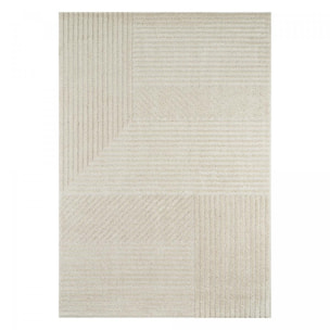 Tapis salon et chambre tissé motif géométrique MIVU