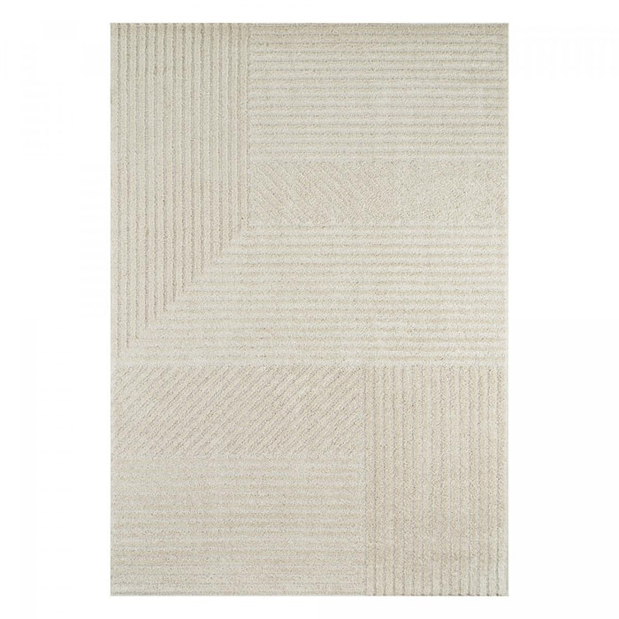 Tapis salon et chambre tissé motif géométrique MIVU