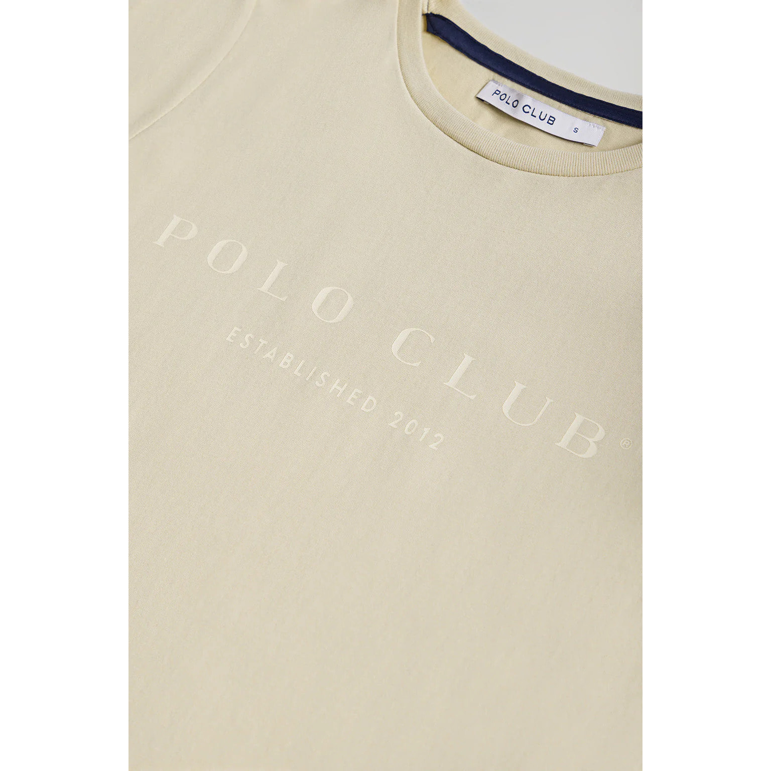 Maglietta beige con print iconico Polo Club