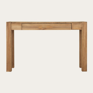 Meuble d'entrée Hiba -bois massif d'araucaria-couleur lixa 120 x 75 x 35 cm