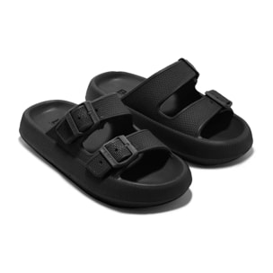 Sandalias Hebillas EVA Negro B&W