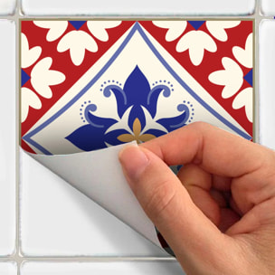 Sticker carrelage - Ambiance Sticker - 30 CARRELAGES AZULEJOS SIRANO - AZULEJOS SIRANO - 15x15cm