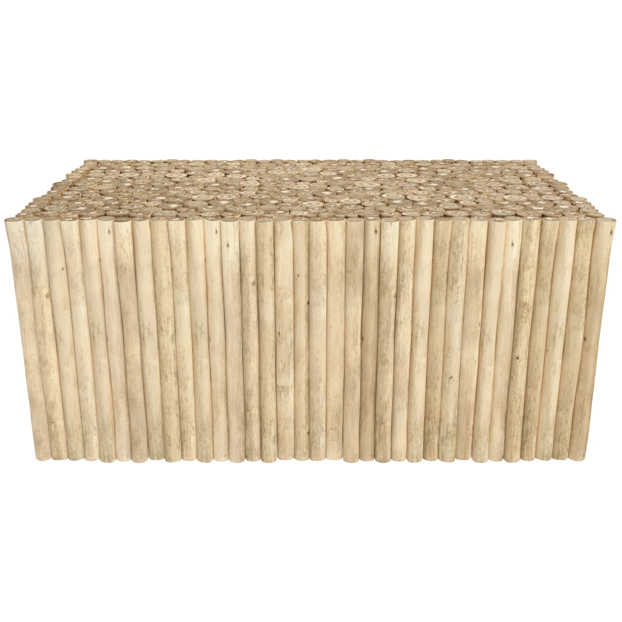 Table basse de jardin  rectangulaire 90x50cm en teck - Imani