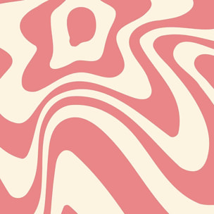 Tableau psychédélique rose ondulé Toile imprimée