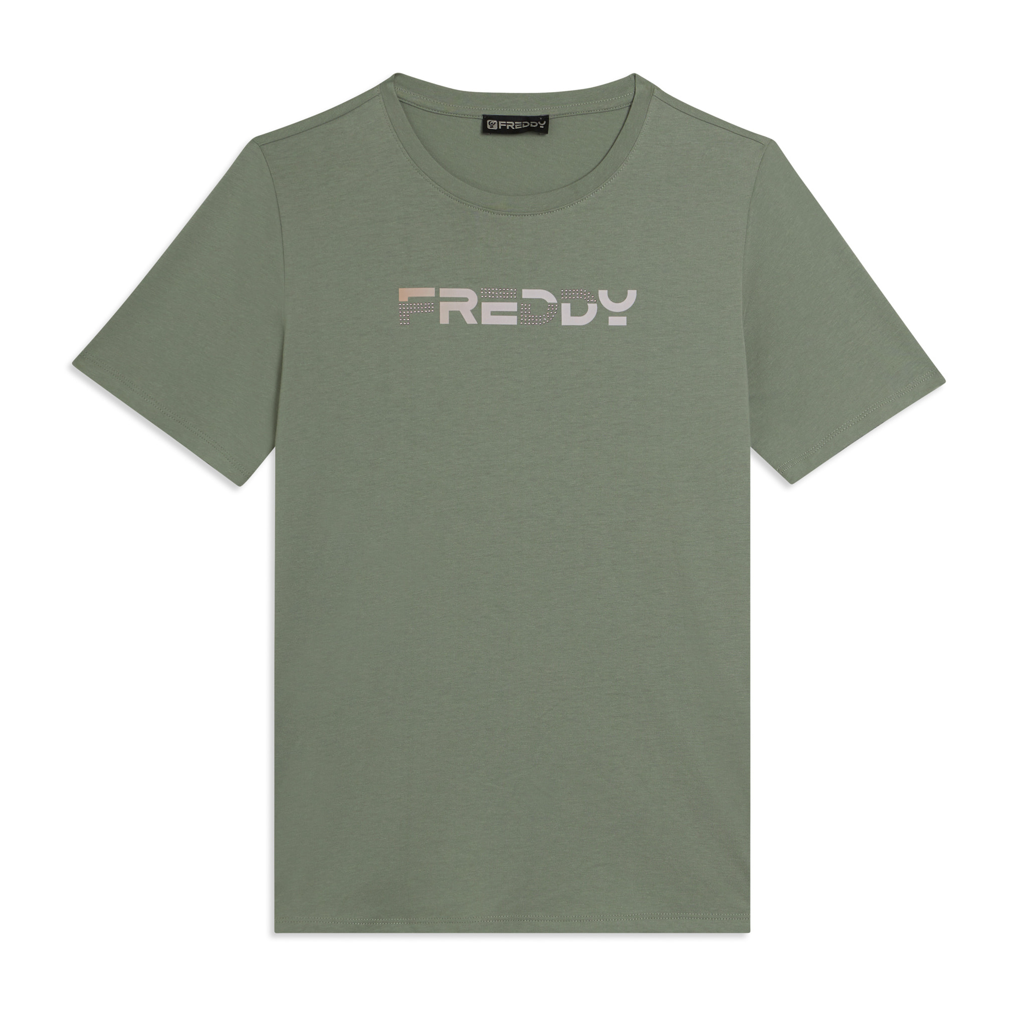 T-shirt Manica Corta con Logo FREDDY Olografico