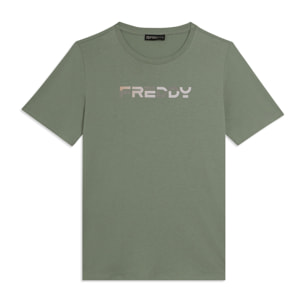 T-shirt Manica Corta con Logo FREDDY Olografico