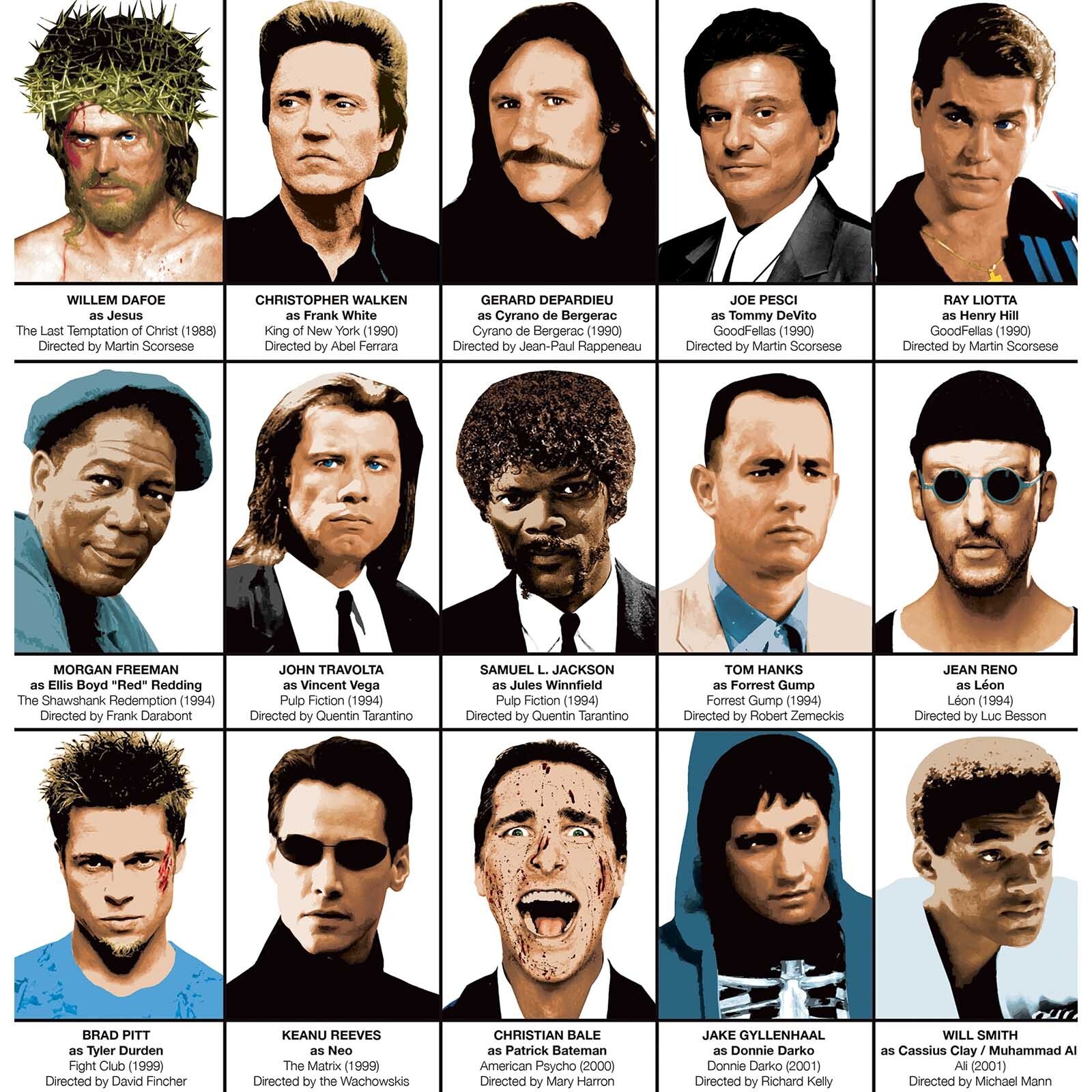 Affiche - Legendary actors chronology - Olivier Bourdereau