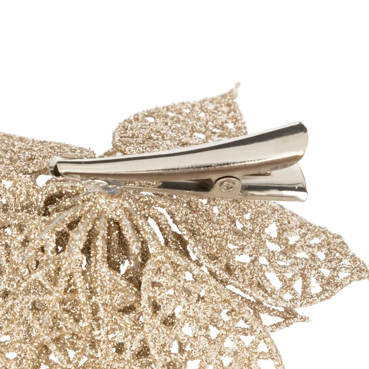 Décoration de sapin poinsettia ajour 4cm