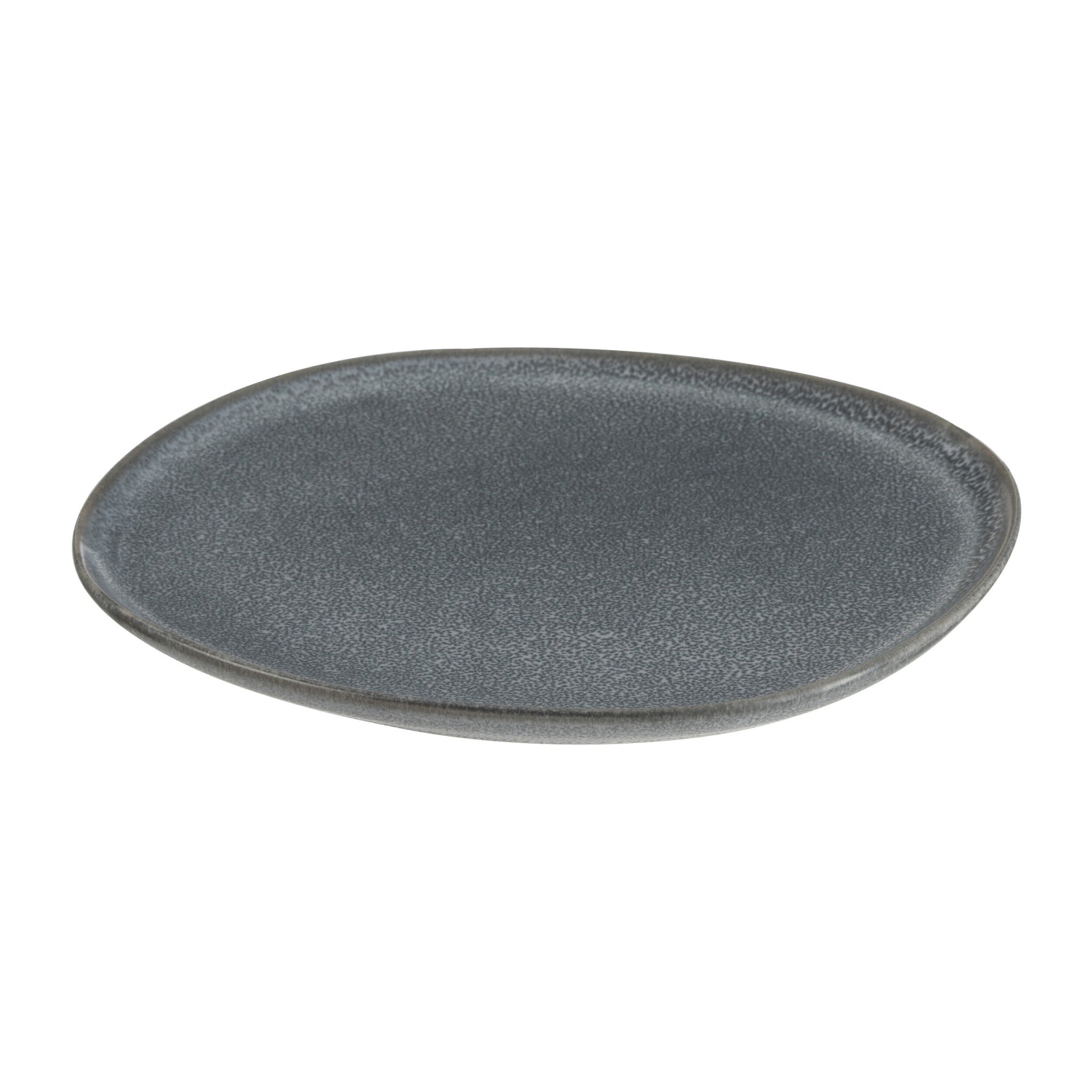 J-Line assiette Louise - céramique - gris - 6 pcs