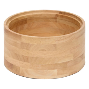 Lot de 2 boîtes déco rondes Bonie beige