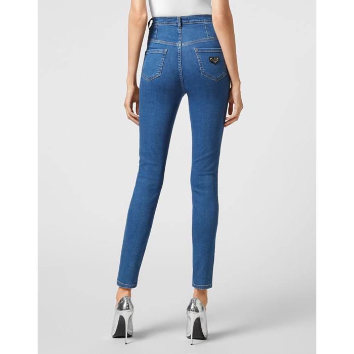 PHILIPP PLEIN Super High Waist Jegging ICONIC PLEIN