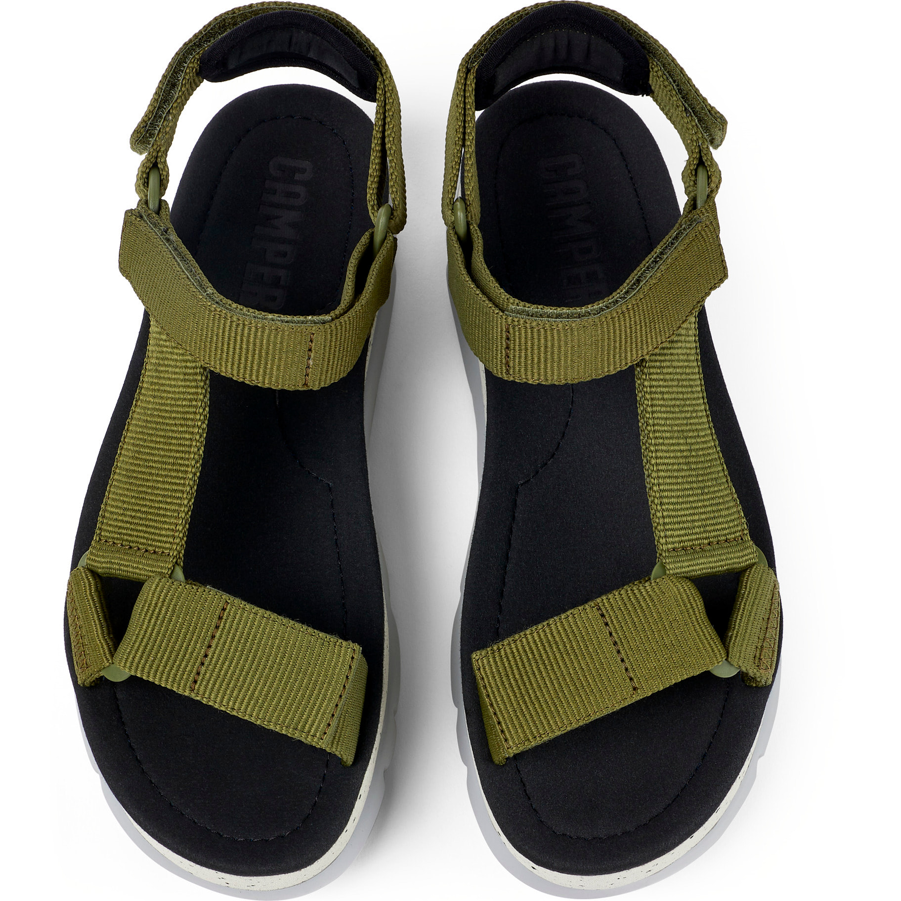 Sandalias - CAMPER Oruga Up - Verde - Textil técnico (poliéster reciclado)