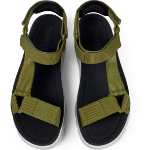 Sandalias - CAMPER Oruga Up - Verde - Textil técnico (poliéster reciclado)