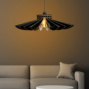 Lámpara de techo 50 cm. negro, tipo e 27 max 45 - 60 w