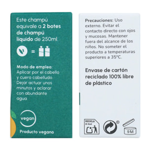 Champú sólido cabello normal Naranja y Cedro Planeta Huerto 85 gr