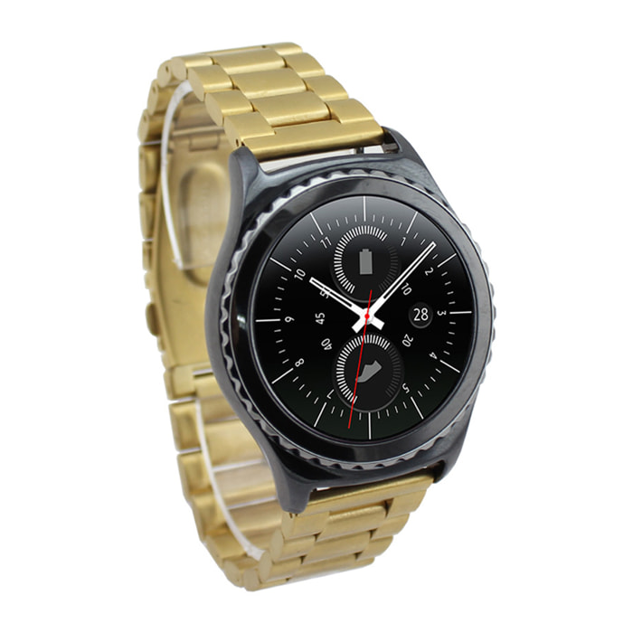 Correa universal de acero inoxidable para relojes de 22mm.Sistema Quick Release de fácil cambio.