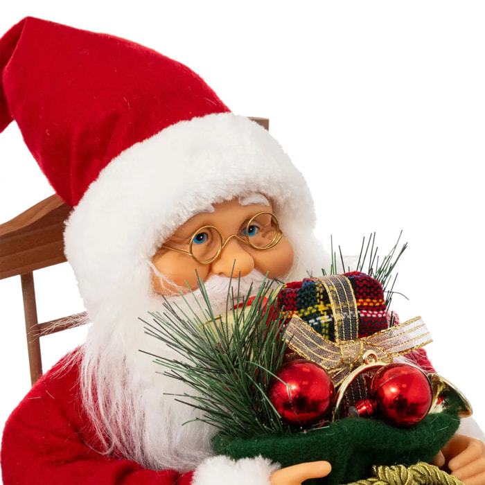 PERE NOEL HALPA S/ CHAISE 40CM