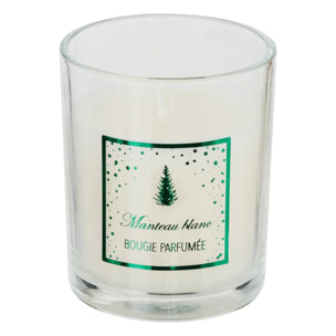 Bougie parfumée cracker 89 gr avec pot en verre assorti