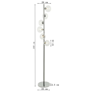 Lampadaire Scala Balls 160cm chromé Kare Design