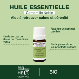 Pranarom - Huile Essentielle de Camomille noble - Bio - 5 ml
