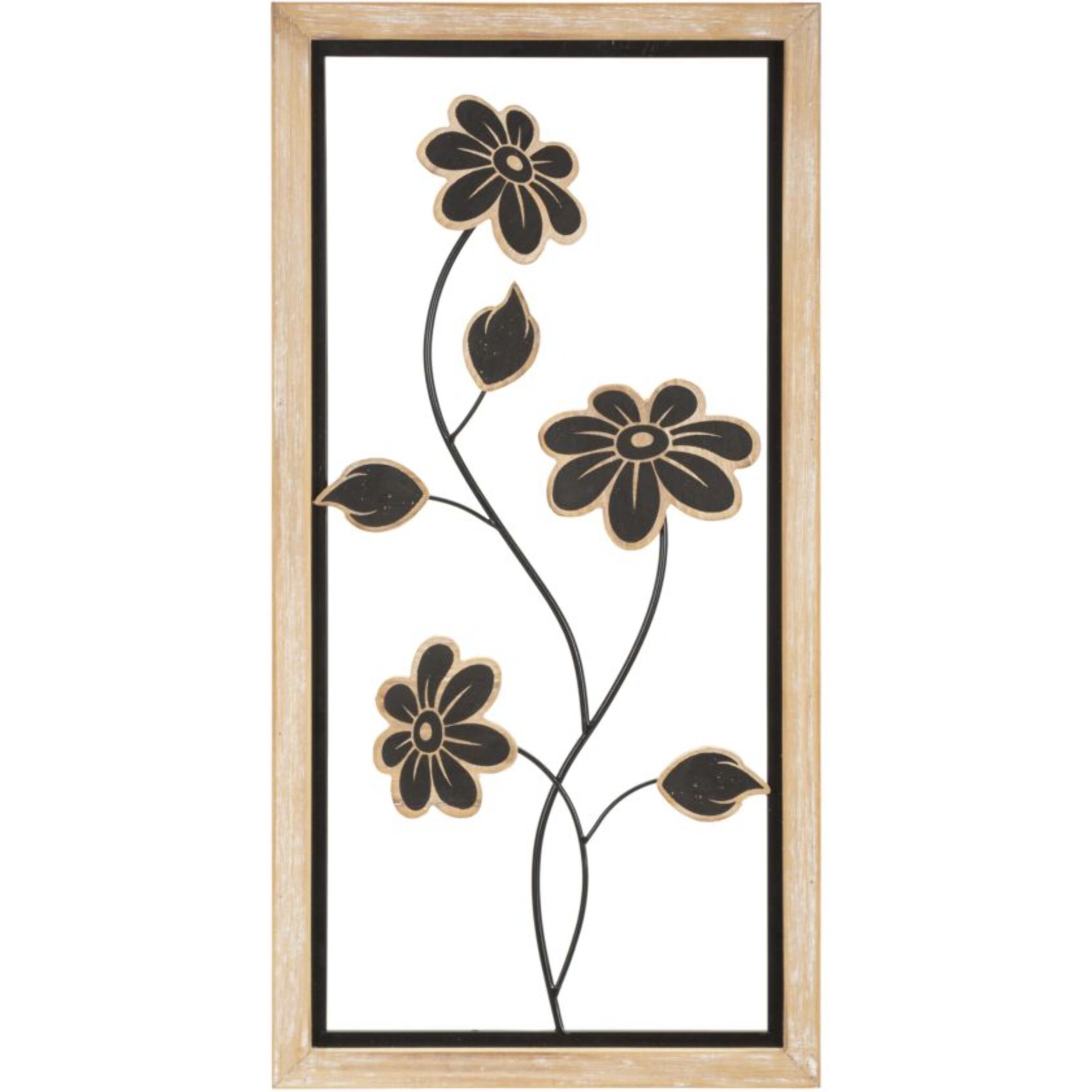 PANNELLO IN FERRO E LEGNO GIRISH -B- CM 30X2,5X60