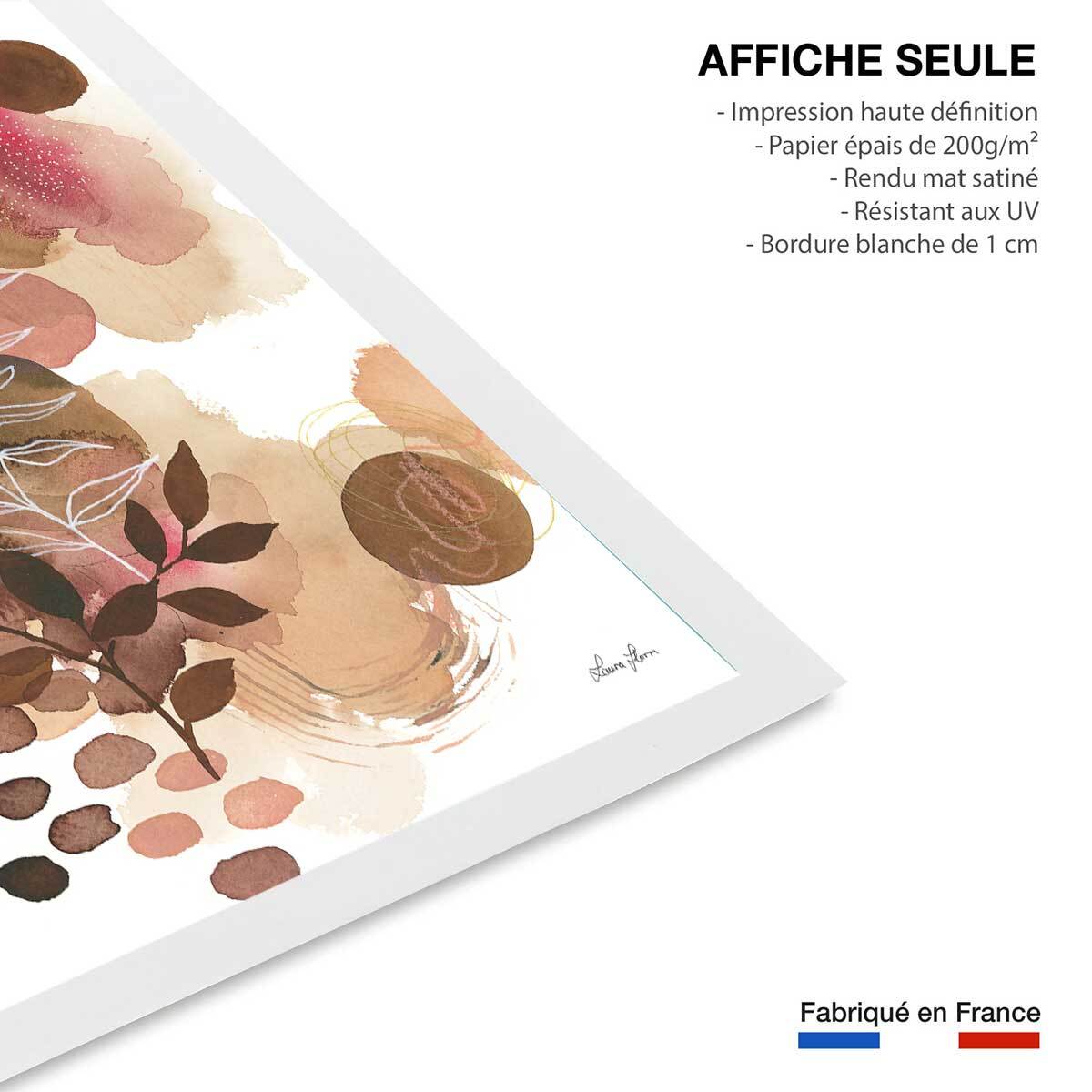 Affiche Bonheur floral Affiche seule