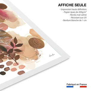 Affiche Bonheur floral Affiche seule