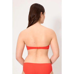 Top bikini bandeau Arancio