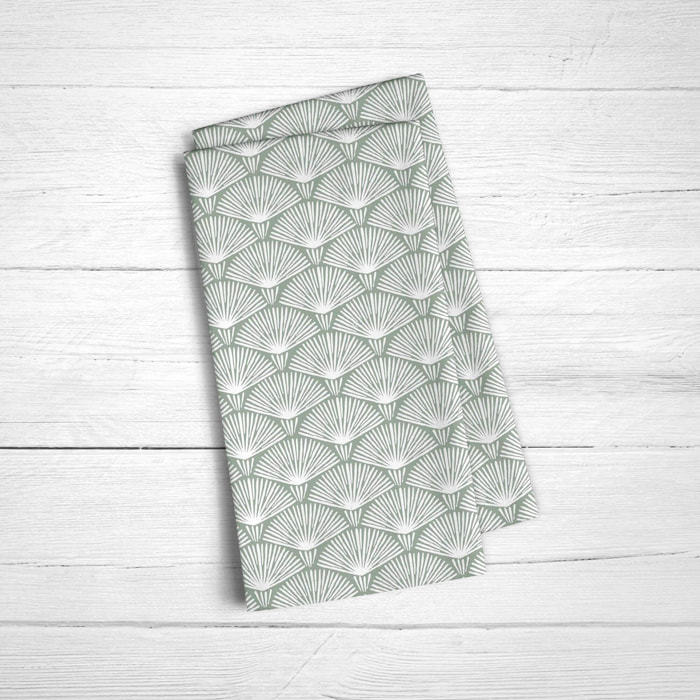 Pack de 2 serviettes Asena 4 100% coton 45x45 cm