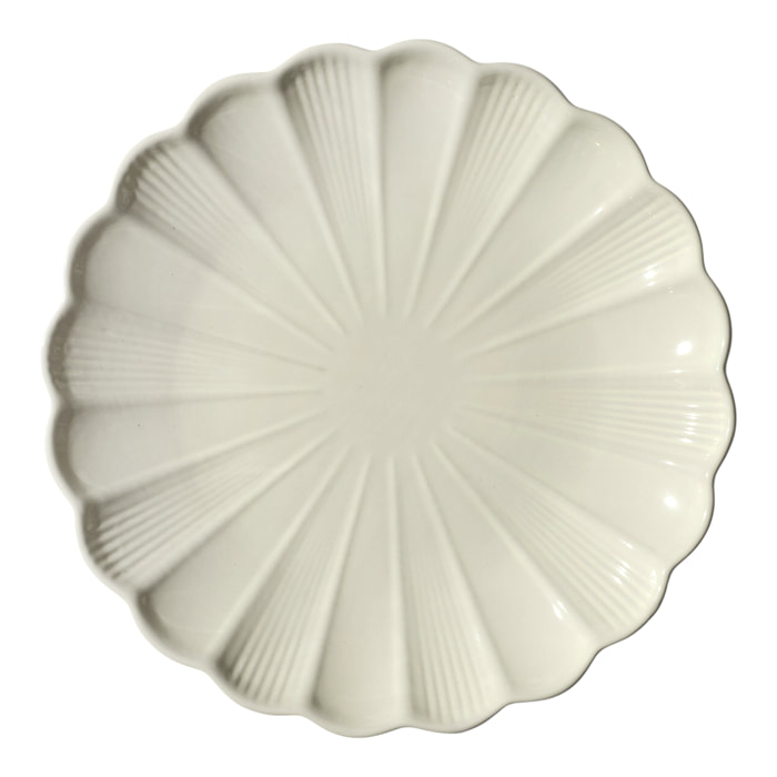 Assiette Calista Ecru D27cm