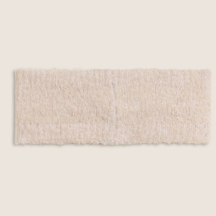 Fascia per capelli bouclé con logo dorato FY