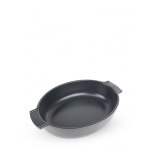 Plat four céramique ovale ardoise 31 cm - 10 1/2“ Appolia