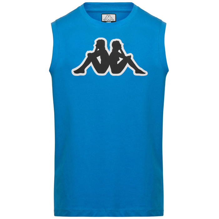 Kappa - T-Shirts & Top Uomo Blu - Logo Dwal
